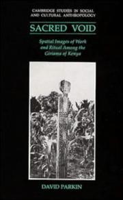 Cover of: Sacred void: spatial images of work and ritual among the Giriama of Kenya