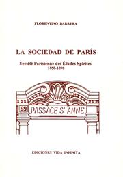 Cover of: La Sociedad de Paris: Société parisienne des études spirites