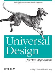 Universal Design for Web Applications by Chisholm, Wendy