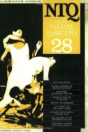 Cover of: New Theatre Quarterly 28 (New Theatre Quarterly) by 
