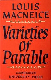 Cover of: Varieties of Parable