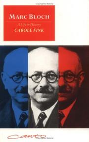 Cover of: Marc Bloch by Carole Fink