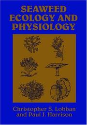 Cover of: Seaweed ecology and physiology