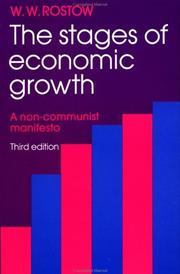 Cover of: The stages of economic growth by Walt Whitman Rostow