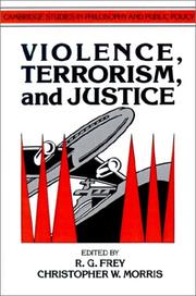 Cover of: Violence, terrorism, and justice