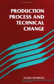 Cover of: Production process and technical change