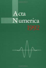 Cover of: Acta Numerica 1992 (Acta  Numerica)