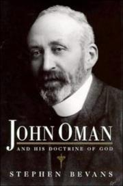 Cover of: John Oman and his doctrine of God