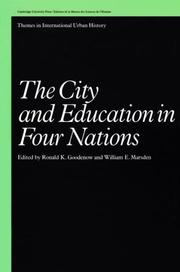 Cover of: The City and education in four nations