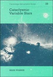 Cover of: Cataclysmic variable stars by Brian Warner