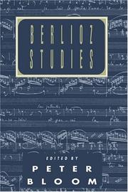 Cover of: Berlioz studies