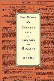 Cover of: Concert life in London from Mozart to Haydn