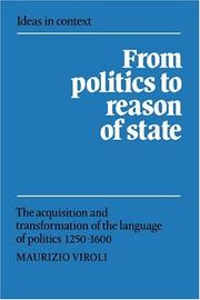 Cover of: From politics to reason of state by Maurizio Viroli
