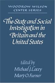 Cover of: The State and social investigation in Britain and the United States