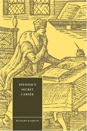 Cover of: Spenser's secret career by Richard Rambuss