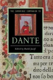 Cover of: The Cambridge companion to Dante