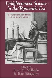 Cover of: Enlightenment science in the romantic era: the chemistry  of Berzelius and its cultural setting