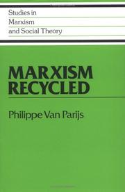Cover of: Marxism recycled by Philippe van Parijs
