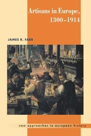 Cover of Artisans in Europe, 13001914 (New Approaches to European History)