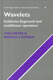 Wavelets by Yves Meyer, Ronald Coifman