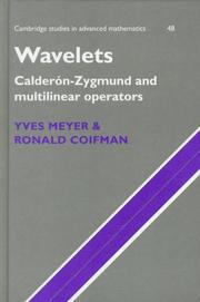 Cover of: Wavelets by Yves Meyer