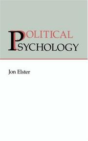 Cover of: Political psychology
