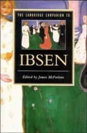 Cover of: The Cambridge companion to Ibsen by edited by James McFarlane.