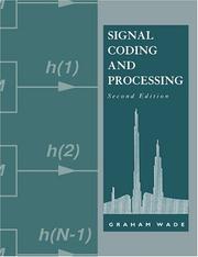 Cover of: Signal coding and processing by J. G. Wade