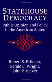 Cover of: Statehouse Democracy: Public Opinion and the American States