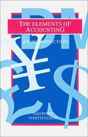 Cover of: The elements of accounting by Geoffrey Whittington