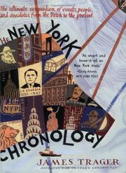 Cover of: The New York Chronology by James Trager