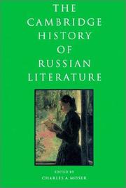 Cover of: The Cambridge history of Russian literature by edited by Charles A. Moser.