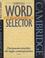 Cover of: Cambridge Word Selector