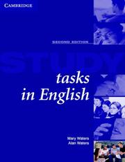 Cover of: Study Tasks in English Student's book by Mary Waters, Mary Waters, Alan Waters, Mary Waters, Alan Waters