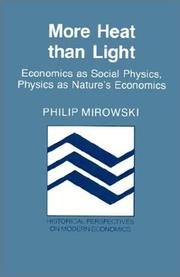 Cover of: More Heat than Light by Philip Mirowski