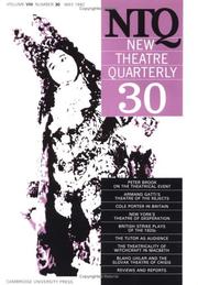 Cover of: New Theatre Quarterly 30 (New Theatre Quarterly)