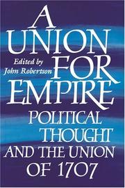 Cover of: A union for empire by Robertson, John