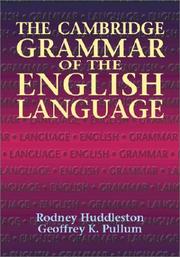 Cover of: The Cambridge grammar of the English language