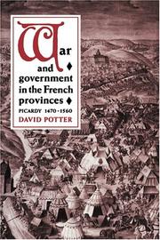 Cover of: War and government in the French provinces: Picardy, 1470-1560