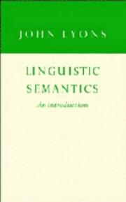 Cover of: Linguistic Semantics: An Introduction (Cambridge Approaches to Linguistics)
