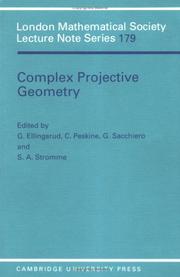 Cover of: Complex projective geometry