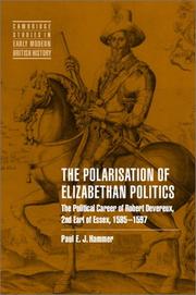 The Polarisation of Elizabethan Politics by Paul E. J. Hammer