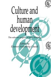 Cover of: Culture and human development by John Wesley Mayhew Whiting