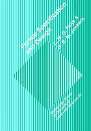 Cover of: Formal Specification and Design (Cambridge Tracts in Theoretical Computer Science)