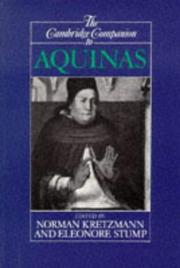 Cover of: The Cambridge companion to Aquinas | 