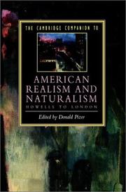 Cover of: The Cambridge Companion to American Realism and Naturalism by Donald Pizer