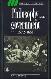 Cover of: Philosophy and government, 1572-1651 by Richard Tuck