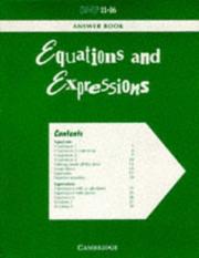 Cover of: SMP 11-16 Equations and Expressions Answer Book Pack of 5