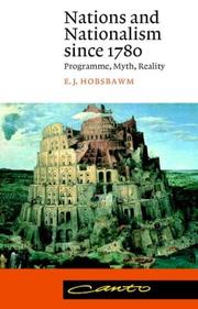 Cover of: Nations and nationalism since 1780: programme, myth, reality