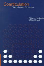 Cover of: Coarticulation by edited by William J. Hardcastle and Nigel Hewlett.